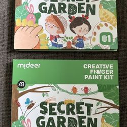 2 Mideer Creative Finger Paint Kit: Secret Garden edition. 