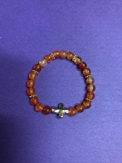 Carnelian bracelet children s size 6 inches