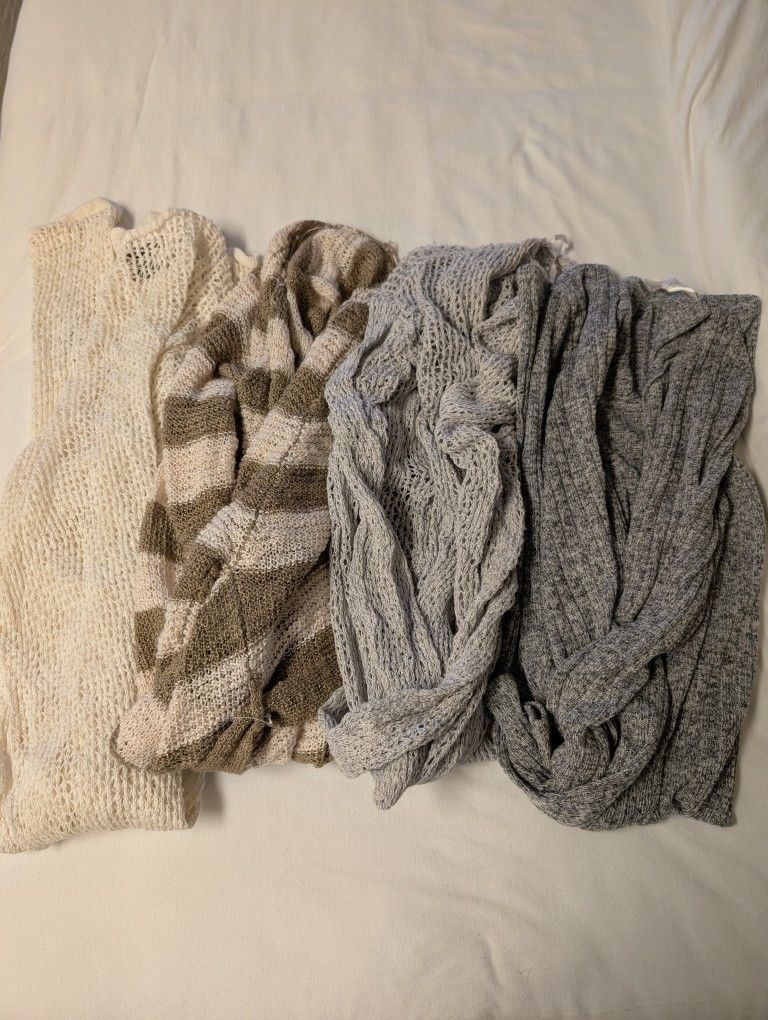 4 Knit Cardigans - New