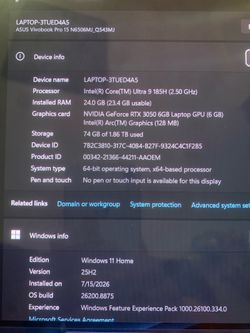 ASUS VIVOBOOK PRO 15