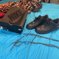 Supreme Black Nike Air Forces