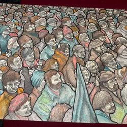 Launa Stan Original Artwork — 3 Large Pieces incl. "In Search of Sympatico" 2-Panel (OBO)