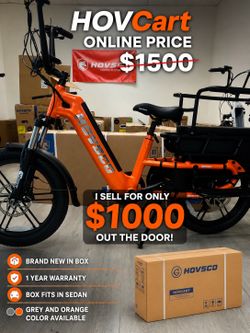 HOVCart electric bike save 500+ from online Ebike for family