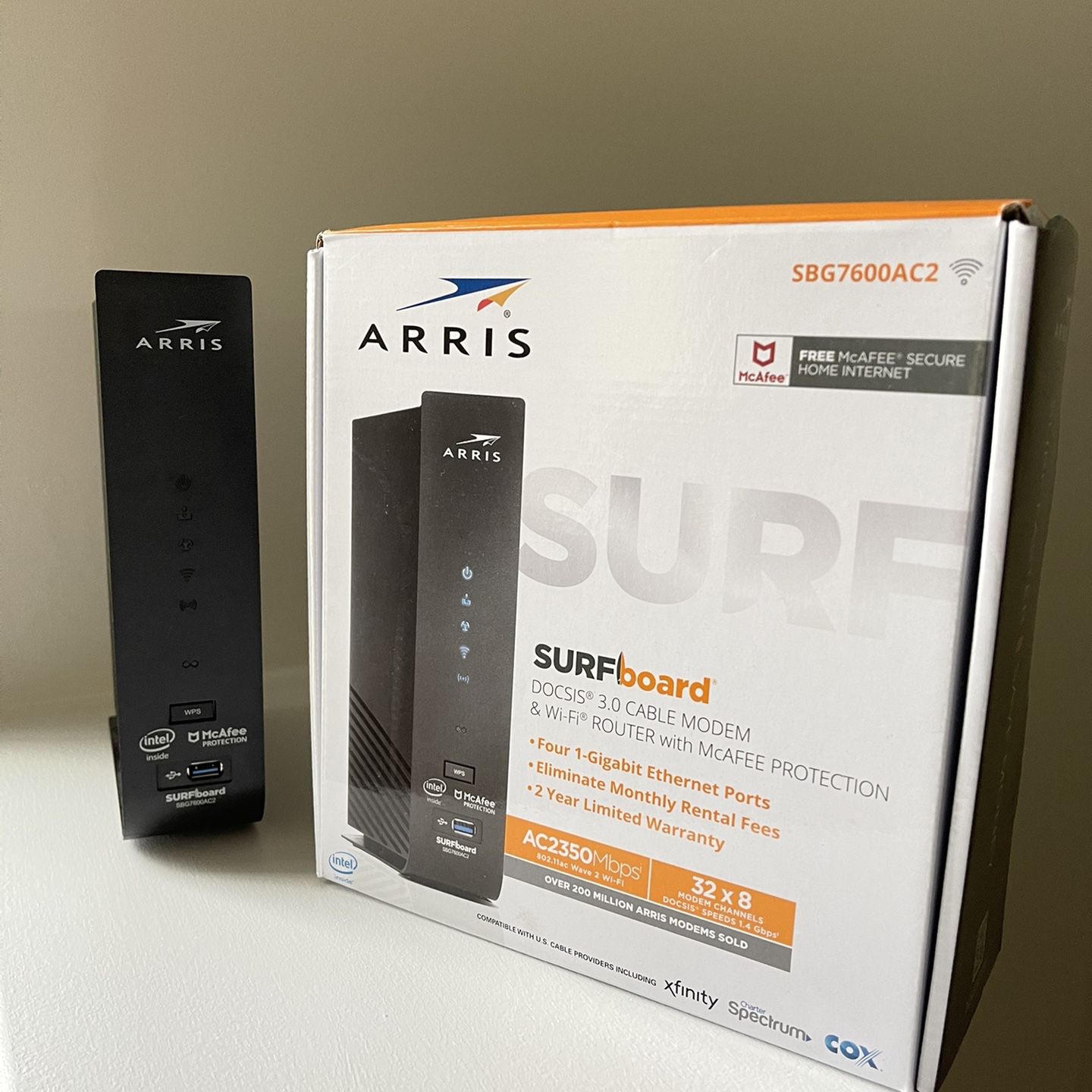ARRIS Wi-Fi Router & Cable Modem - Approved for Cox, Spectrum, Xfinity & others