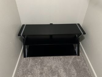 Glass tv stand