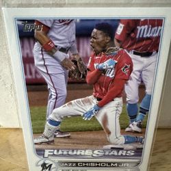 Jazz Chisolm Jr 2022 Topps Future Stars Miami Marlins MLB Baseball Sports Cards