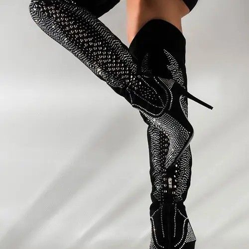 THIGH HIGH STILETTO HEEL Boots