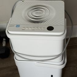 20-pint Midea Cube smart dehumidifier (Wi-Fi, small/medium room size).  