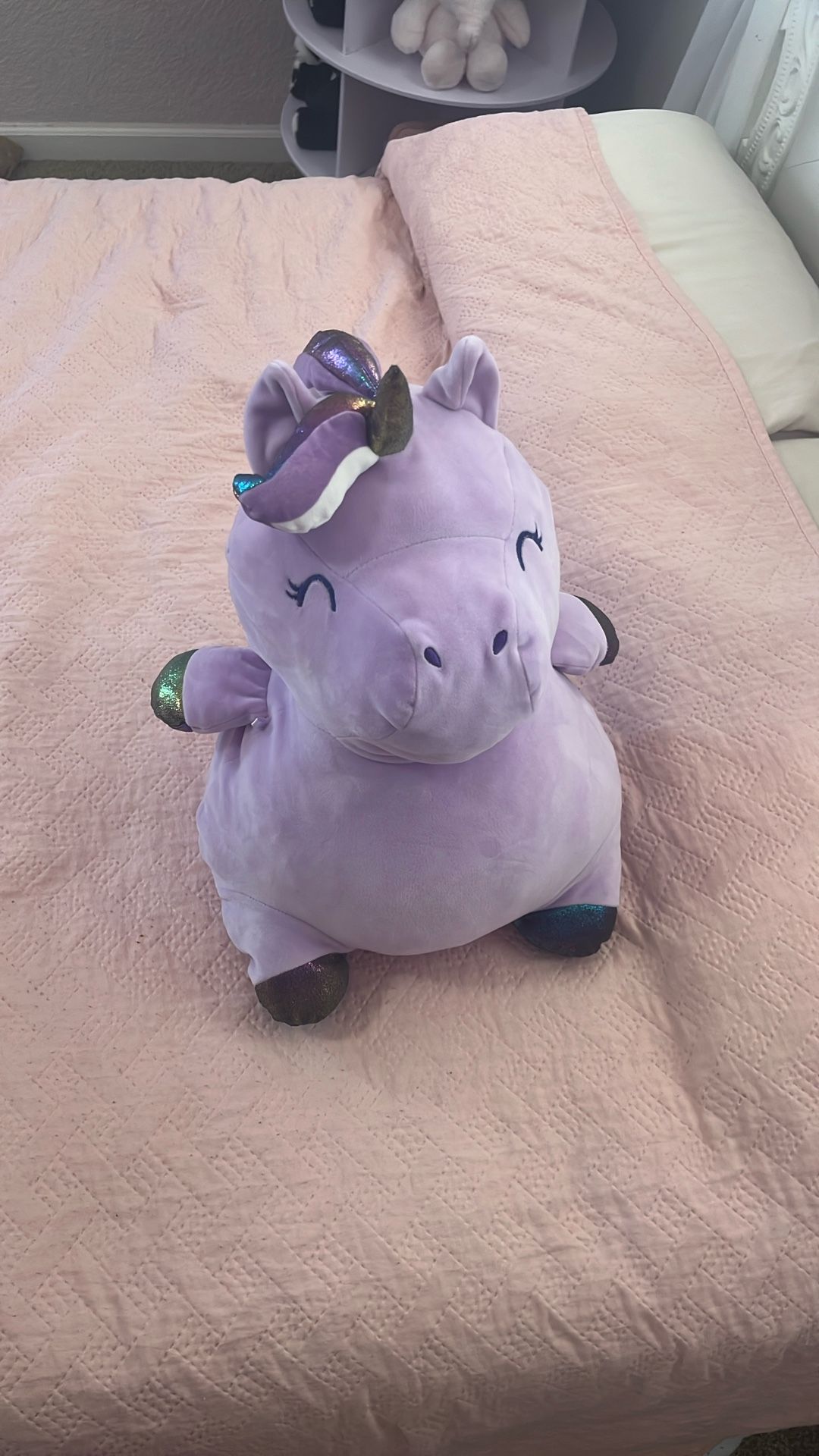 purple Plushy Fat Unicorn