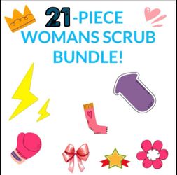 Woman's 22-Piece Premium Medical Scrubs Lot (Size S / M)