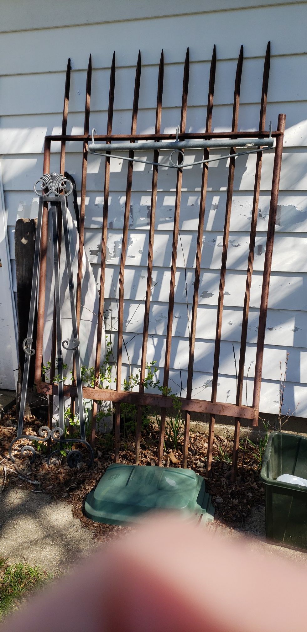 Antique iron gate