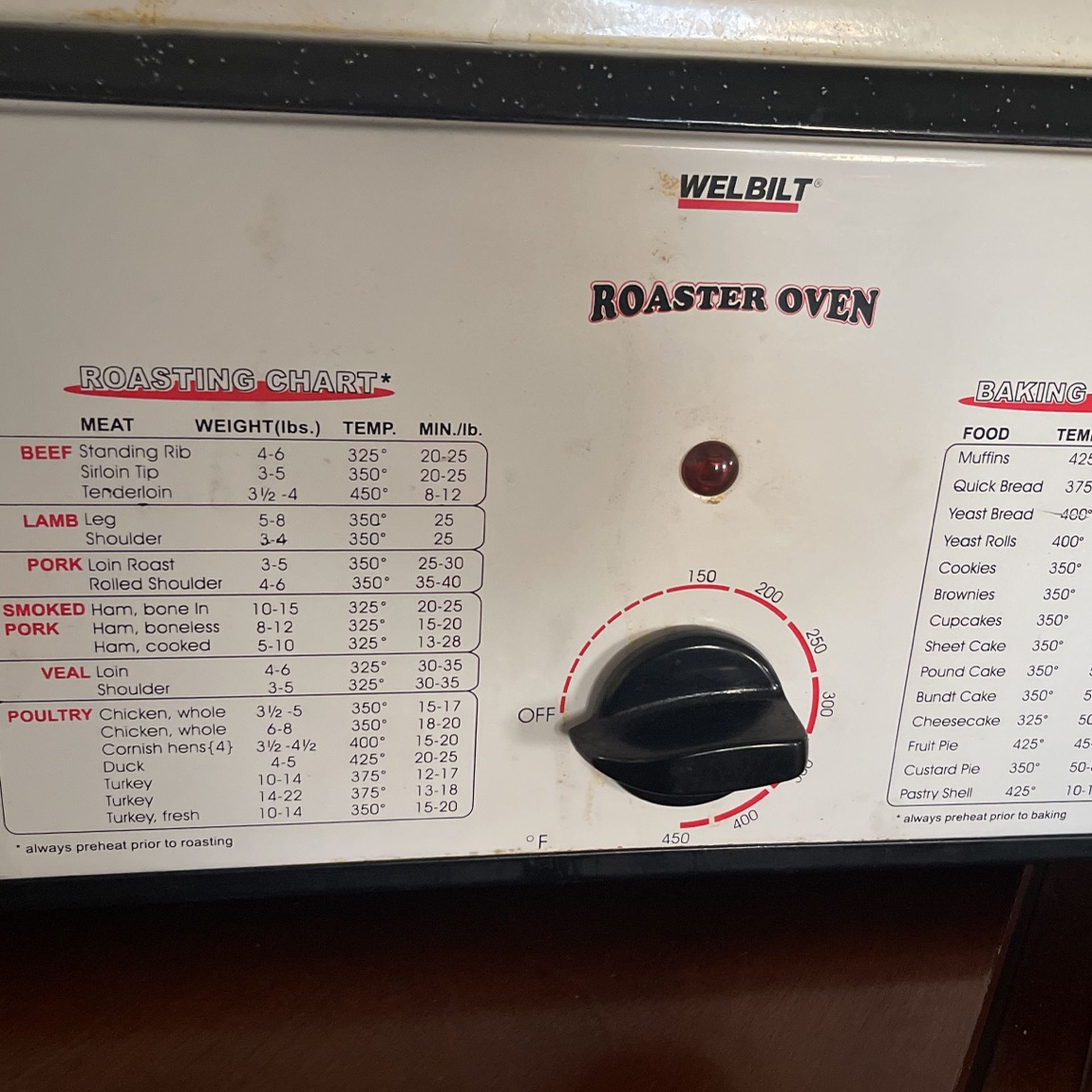 WEL BUILT ROASTER OVEN