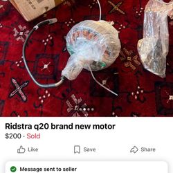 Ridstra q20 brand new motor