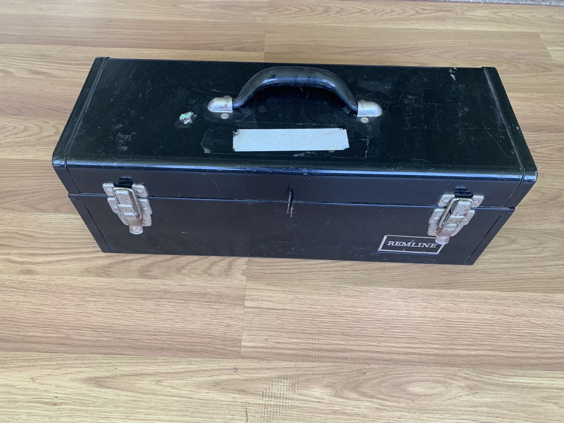 Preowned metal toolbox