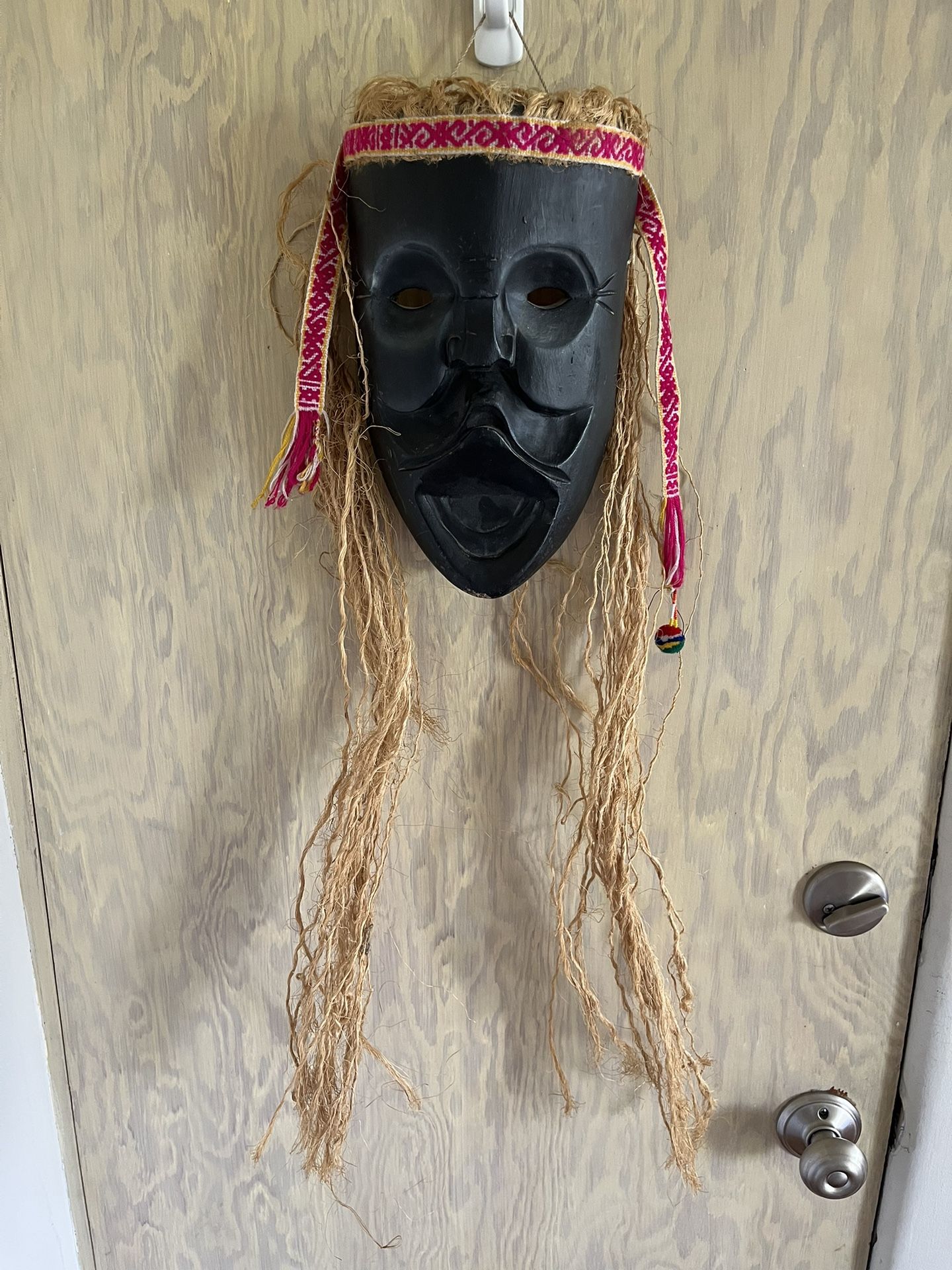 Hand Carved Wooden Mask from Colombia