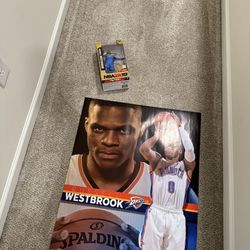 Russell Westbrook Poster And NBA Figure