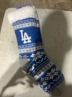 LA Dodgers Knit Christmas Stocking