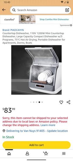 PIAOCAIYIN Mini Countertop Dishwasher