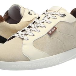 HUGO Men's Two Tone Suede Cupsole Sneaker Men’s Size 11