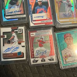 12 Signed Panini Baseball Cards 