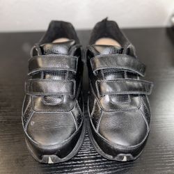 Drew Jimmy 44935-14 Walking Shoes Sneakers Orthopedic Men's 10W Black Leather