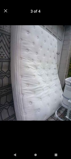 Pillow Top Queen Size Mattress. Cleaned And Treated 