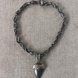 Shark Tooth Rocker Necklace 