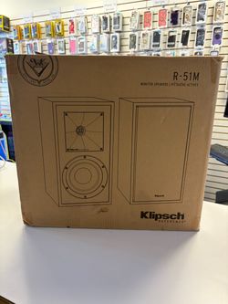 Klipsch R-51M Bookshelf Speaker (Pair), Black
