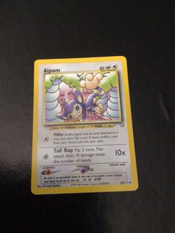 Aipom Pokémon card