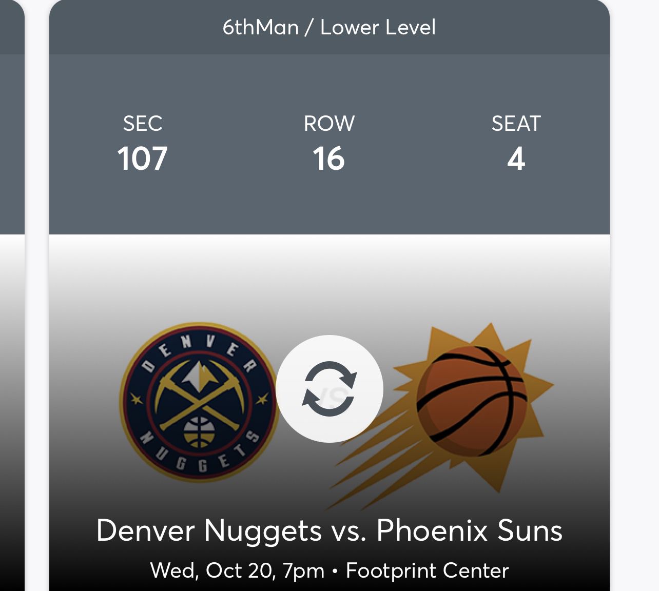 Suns Tickets (Home Opener)