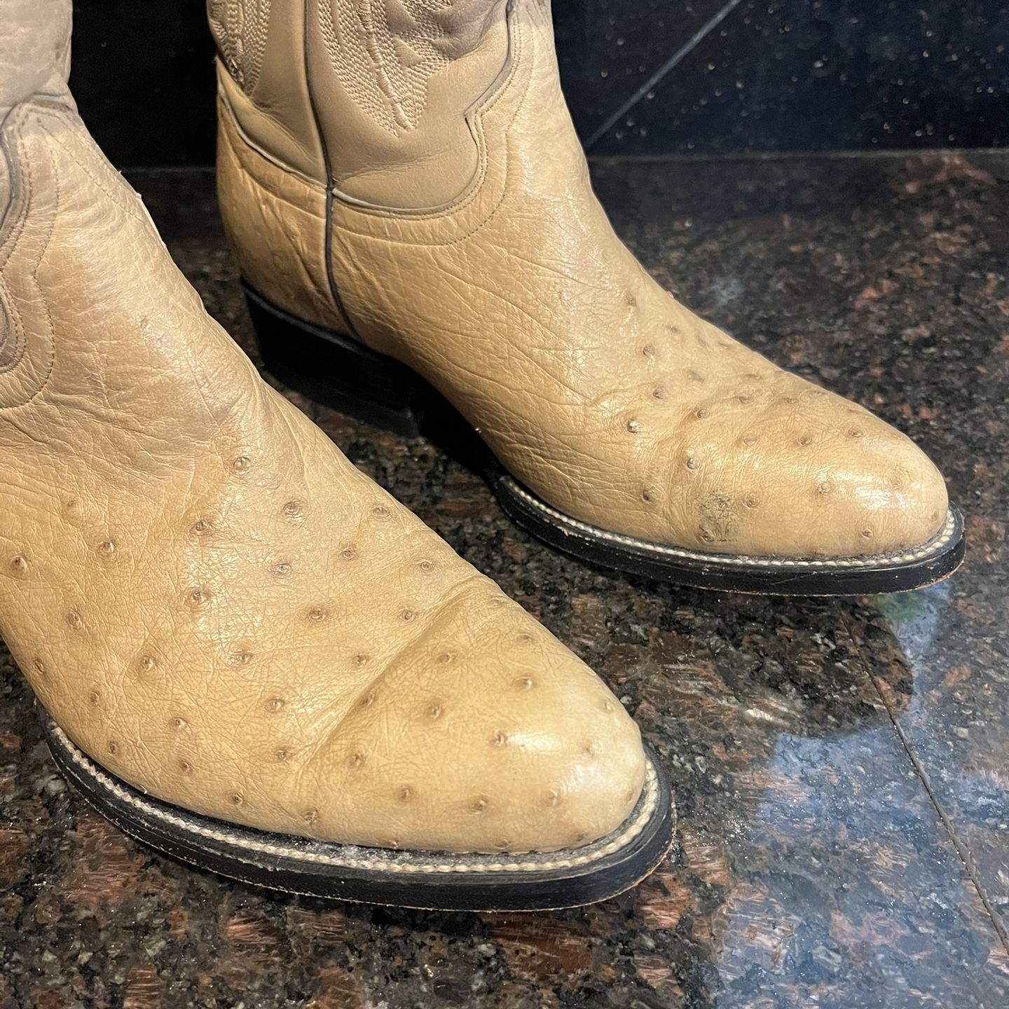 Ostrich Cowboy Boots