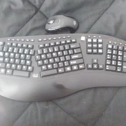 Wireless Ergonomic Keyboard And Mouse 