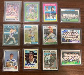 Autographed card lot