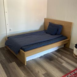 IKEA Bed Frame + Slats + Mattress (if included)