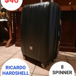 Ricardo Hardshell CarryOn Luggage With 8 Spinner Wheels 
