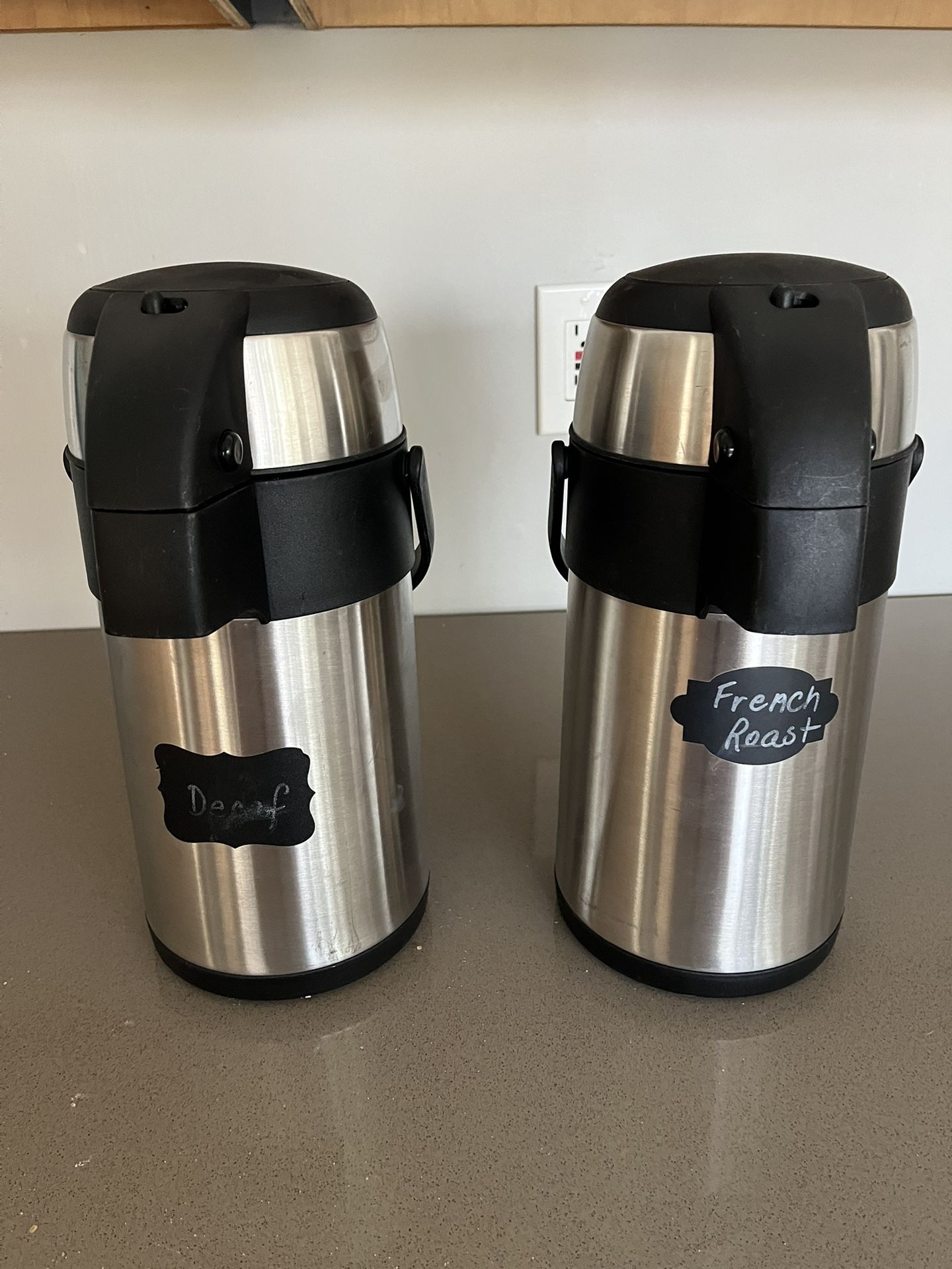 Stainless Steel Coffee Dispenser With Pump Vacuum Insulated