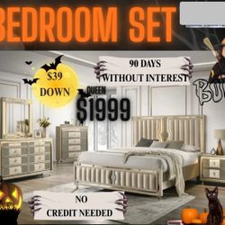 NEW BEDROOM FURNITURE SET - BED MATTRESS AND MORE SPECIAL FINANCING AVAILABLE $54 Down 