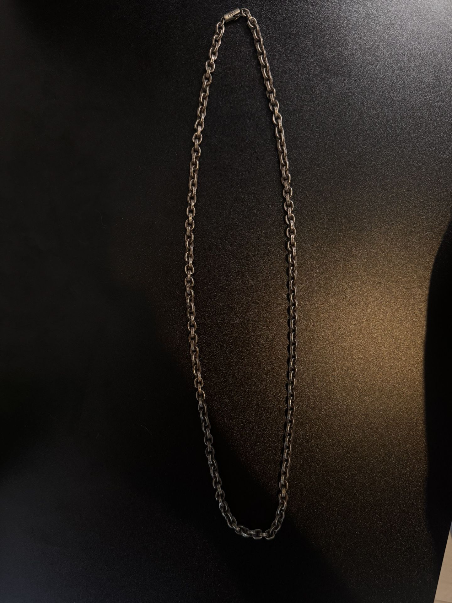 Chrome Hearts Silver Paperchain 24 Inch Necklace