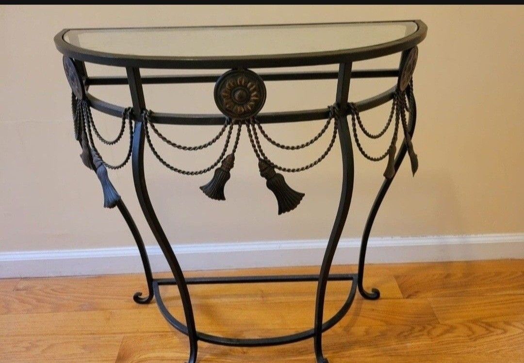 Metal Console Table And Mirror