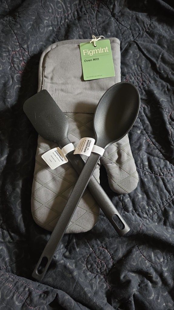 Oven Mitt -Spoon And Spatula