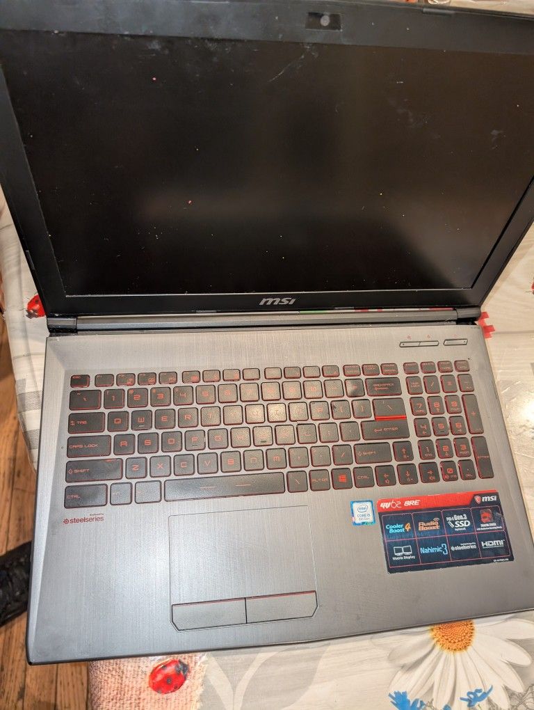MSI GV62 8RE Laptop FOR SPARE PARTS ONLY