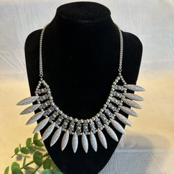 🩶Bali Style (gray)  Statement Necklace 