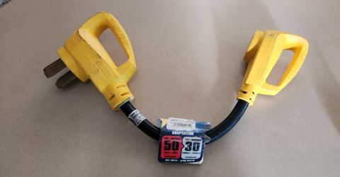 Camco PowerGrip Camper/RV Dogbone Electrical Adapter