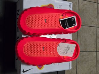 Nike Mind 001 Solar Red Hyper Crimson Recovery Mule Men's Size 8 HQ4307-600 NWT