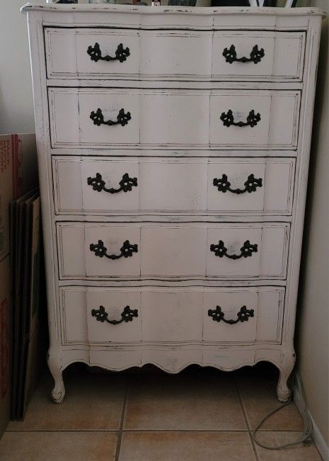 Shabby Chic Tall Dresser
