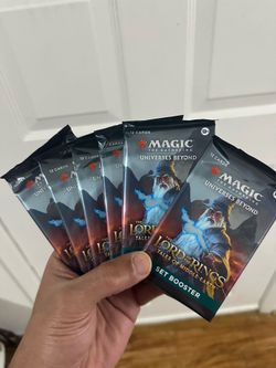 Lord of the rings set booster packs