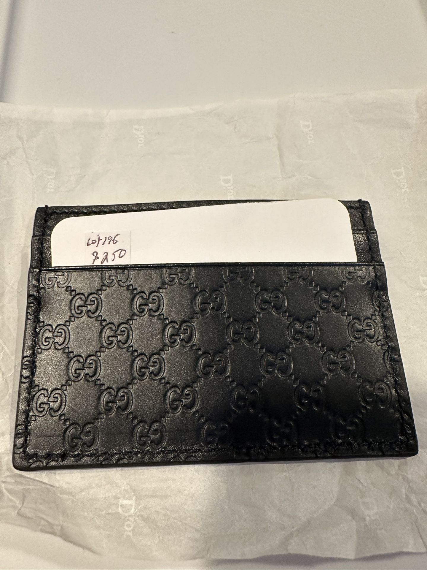 Gucci Navy Microguccissima Card Holder