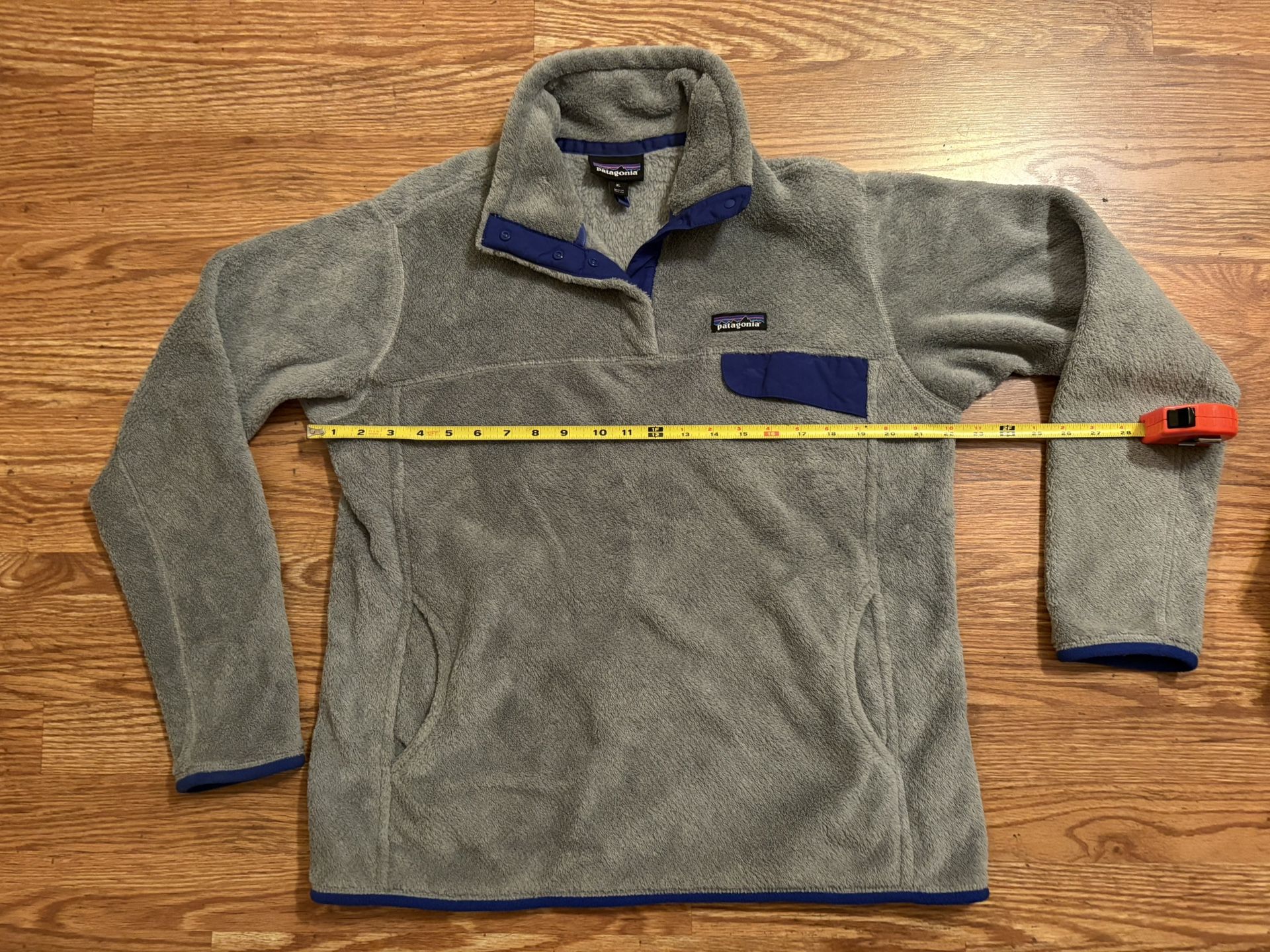 Ladies Patagonia Gray Fleece Pullover Sweatshirt Size XL