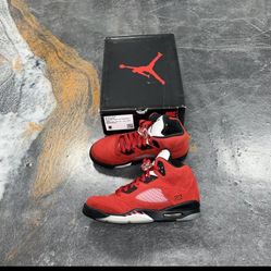 Jordan 5 Retro GS Raging Bull Red 