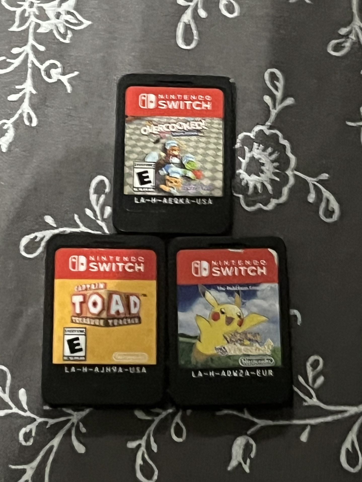 Overcooked,captain Toad And Pikachu Set